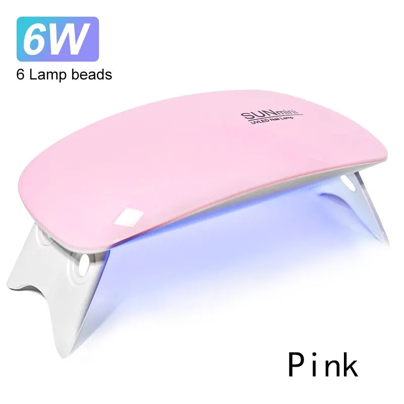 Mini Sèche-Ongles Portable 6W – Lampe LED UV de Manucure avec Câble USB