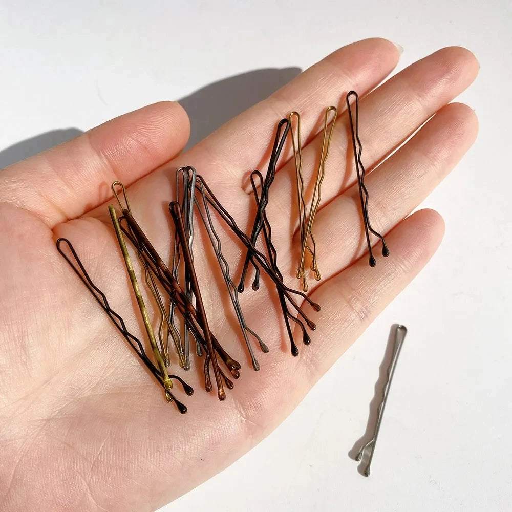 Épingles à Cheveux Solides pour Femmes – Lot de 50 pièces (5 cm)