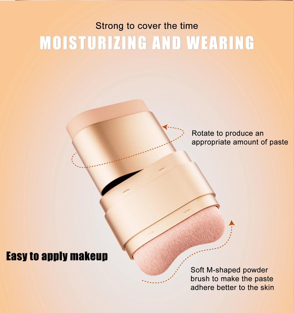 Bâton Correcteur & Fond de Teint 2 en 1 – Couvre-Cernes, Imperméable & Maquillage Impeccable