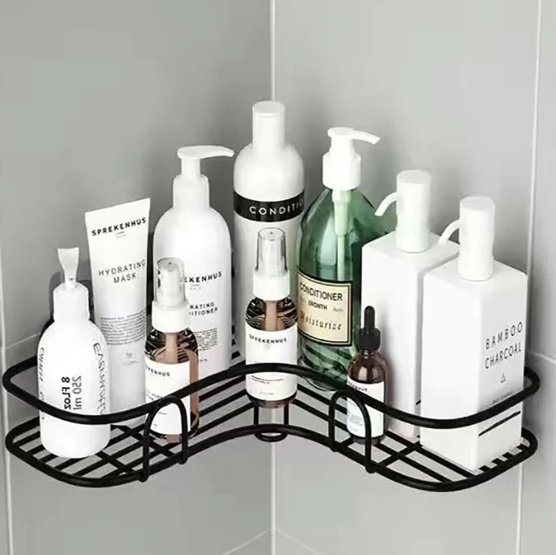 Étagère Murale Flottante – Organisateur en Métal pour Salle de Bain et Cuisine