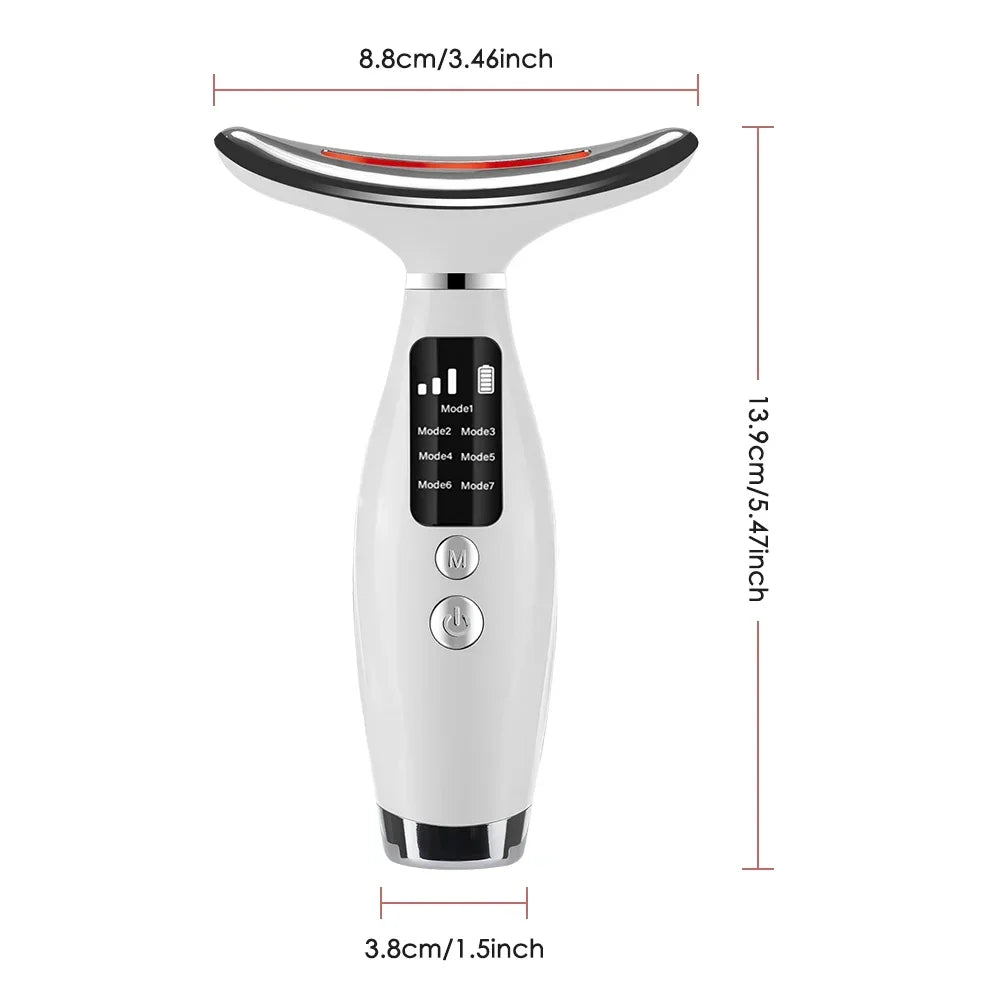 Thérapie par la Lumière LED Portable – Masseur Visage et Cou