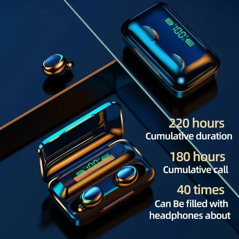 Écouteurs Bluetooth 5.3 – HiFi Stéréo Sans Fil, Micro Intégré