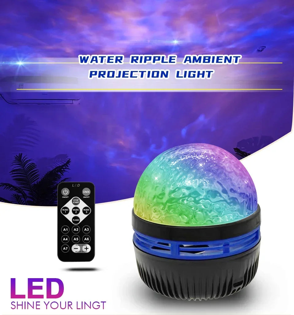 Projecteur LED Galaxy Multicolore avec Télécommande – Lumière Ciel Etoilé