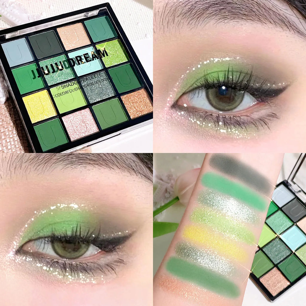 Palette de Fards à Paupières 16 Couleurs – Koi, Sirène & Forêt Enchantée