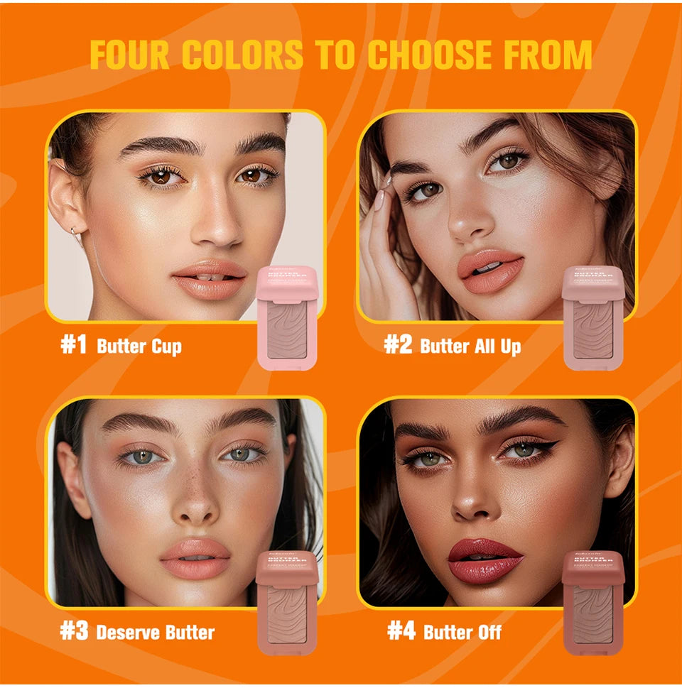 Bronzer & Highlighter Poudre – Contouring Effet Soleil Mat & Lumineux