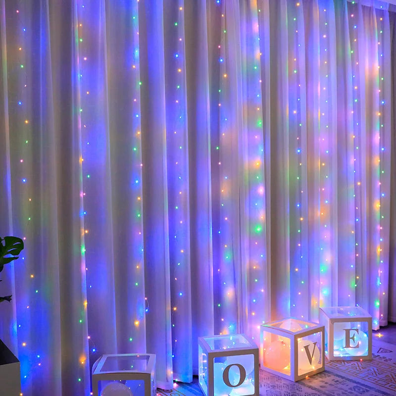 Rideau Lumineux LED à Fil de Cuivre – 8 Modes avec Télécommande USB
