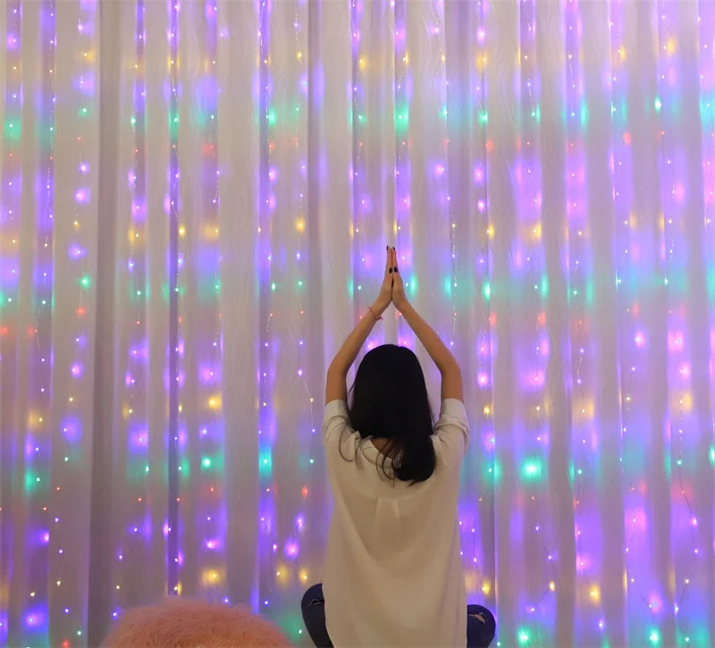 Rideau Lumineux LED à Fil de Cuivre – 8 Modes avec Télécommande USB