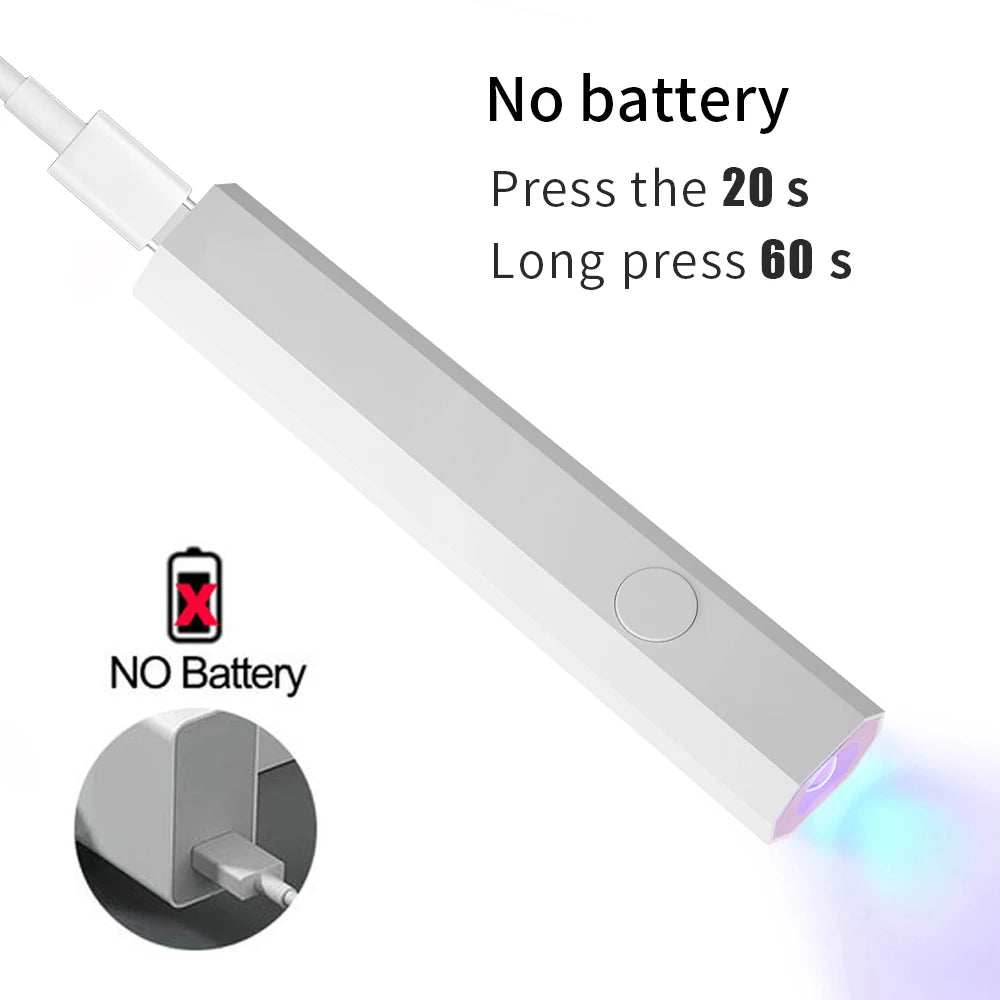 Lampe Sèche-Ongles UV/LED Portable Rechargeable par USB