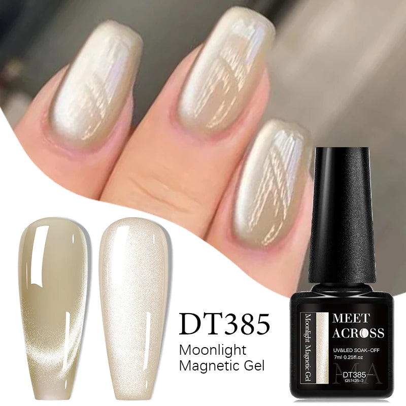 Vernis à Ongles Gel UV/LED à effet Magnétique, Effet Œil de Chat 7ml