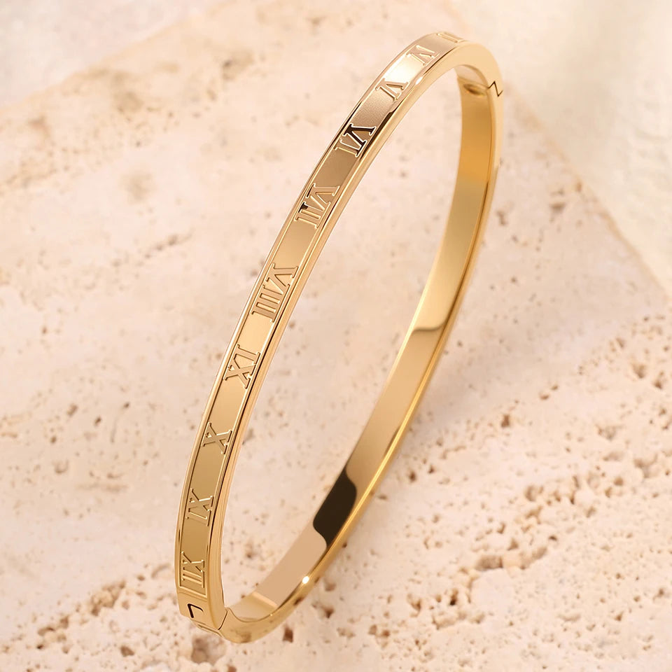 Ensemble De Bracelets En Acier Inoxydable Incrustés De Zircone – Multichoix