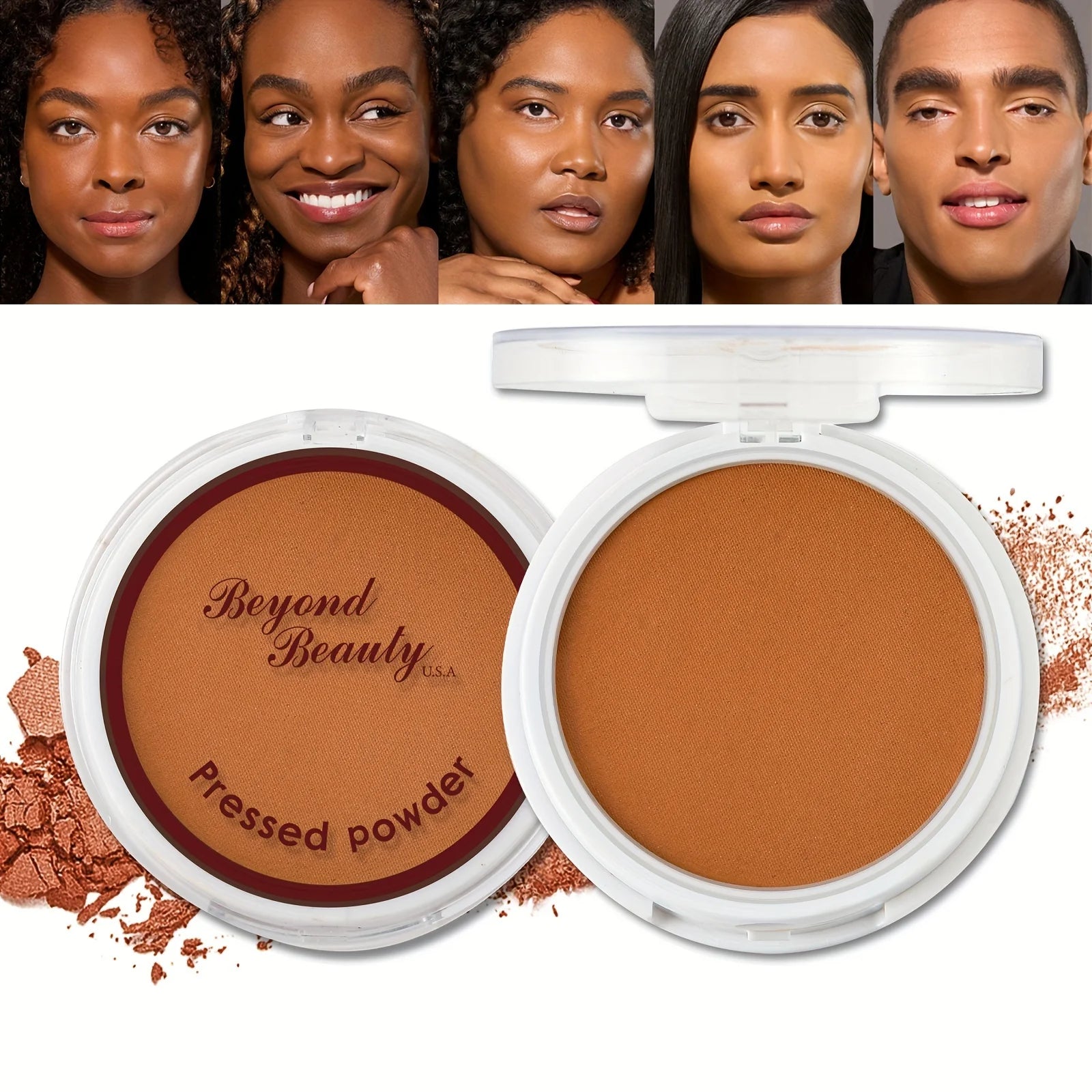 Poudre Bronzante de Blé – Finition Mate pour Peau Foncée