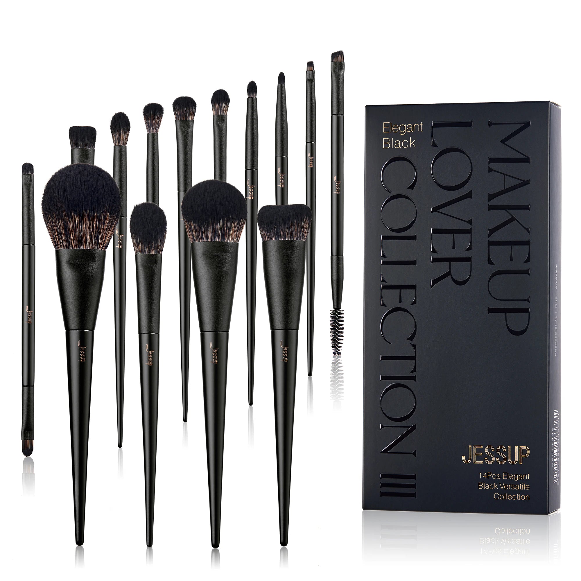 Pinceau de Maquillage Professionnel, Jessup Set,10-14pcs