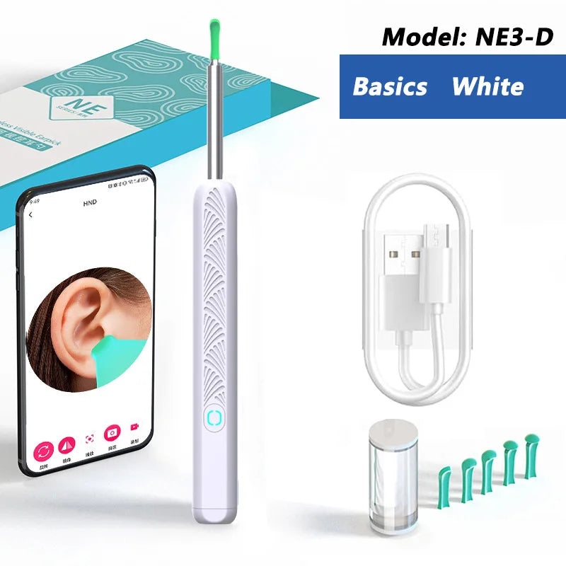 Nettoyeur Visuel de Cire d’Oreille avec Caméra – Kit de Soins Intelligent