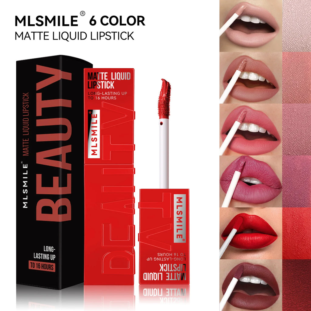 Rouge à Lèvres Liquide Satin Velours – Anti-Adhésif, Imperméable & Longue Durée