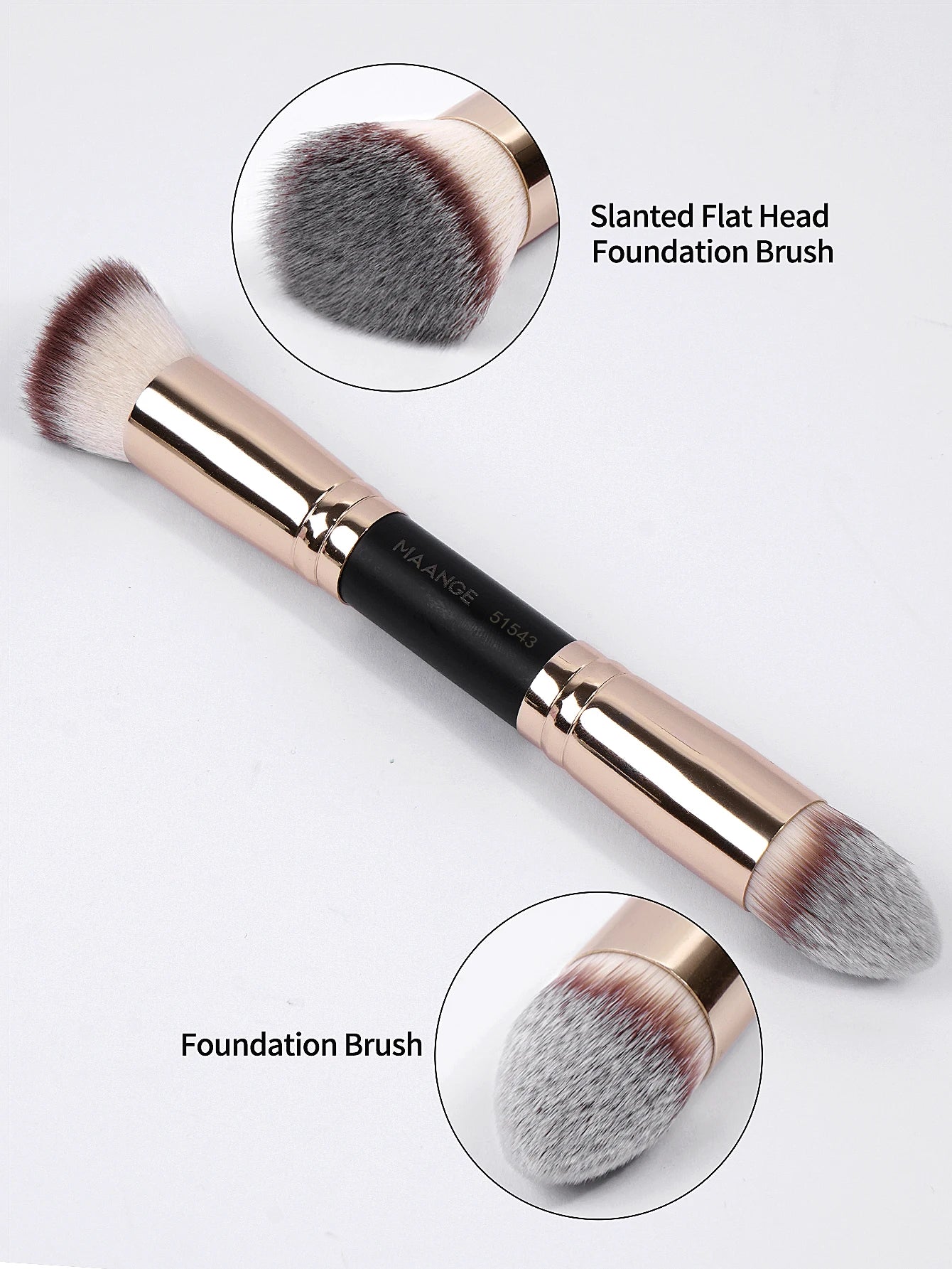 Ensemble de Pinceaux de Maquillage de Base – 4 Pièces avec Boîte