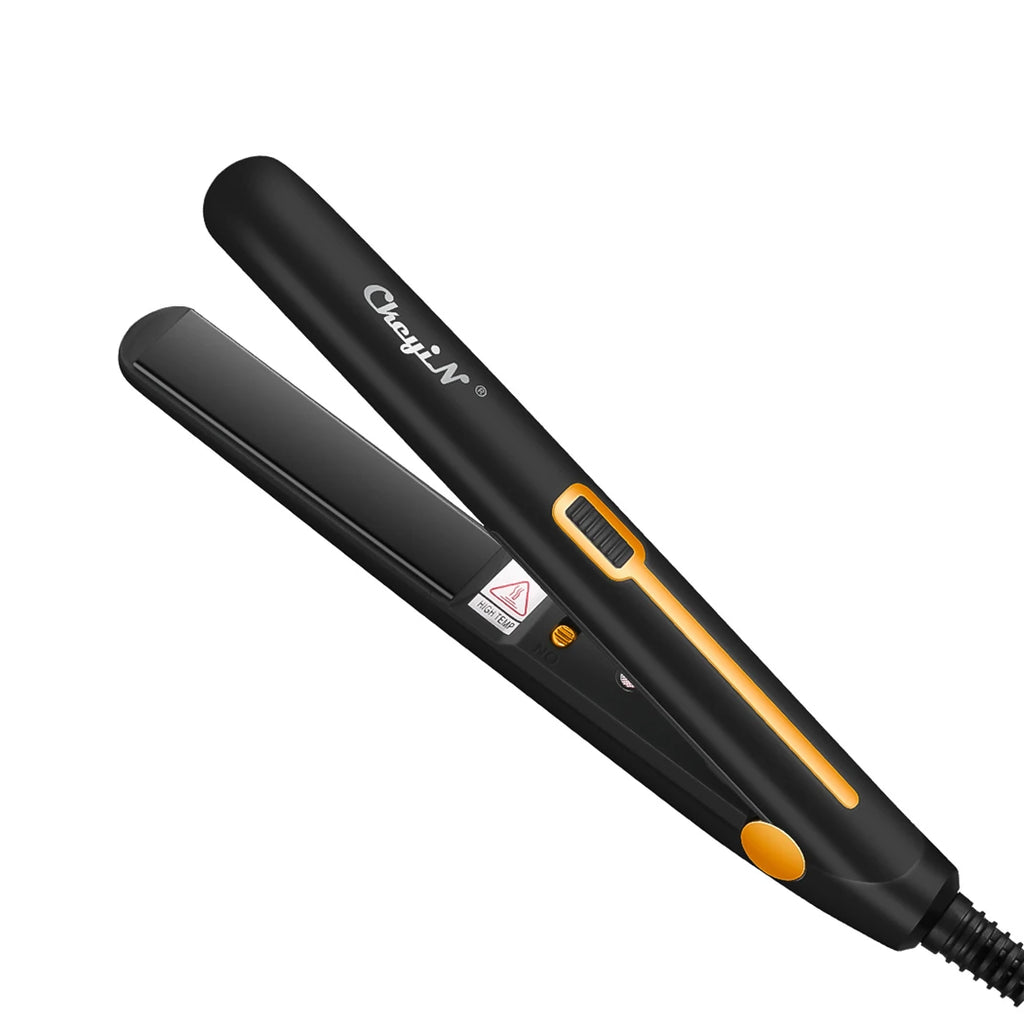 Mini Fer à Lisser & Bigoudi 2-en-1 – Portable, Température Constante 180°C, Double Tension