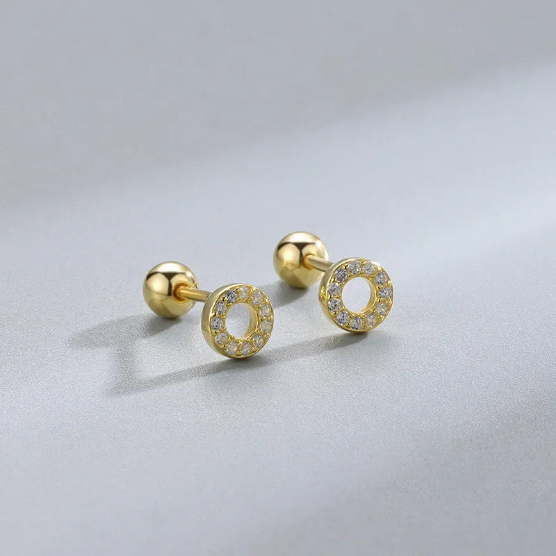 Boucles d’Oreilles Cœur à Vis – Hypoallergénique pour Cartilage Helix