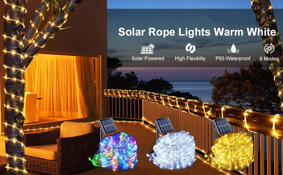Rideau Lumineux LED à Fil de Cuivre – 8 Modes avec Télécommande USB