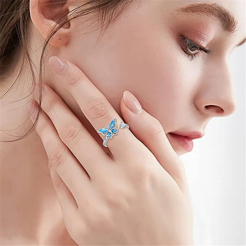 Bague Rotative Anti-Stress pour Femme, Multichoix, Bijoux Élégant