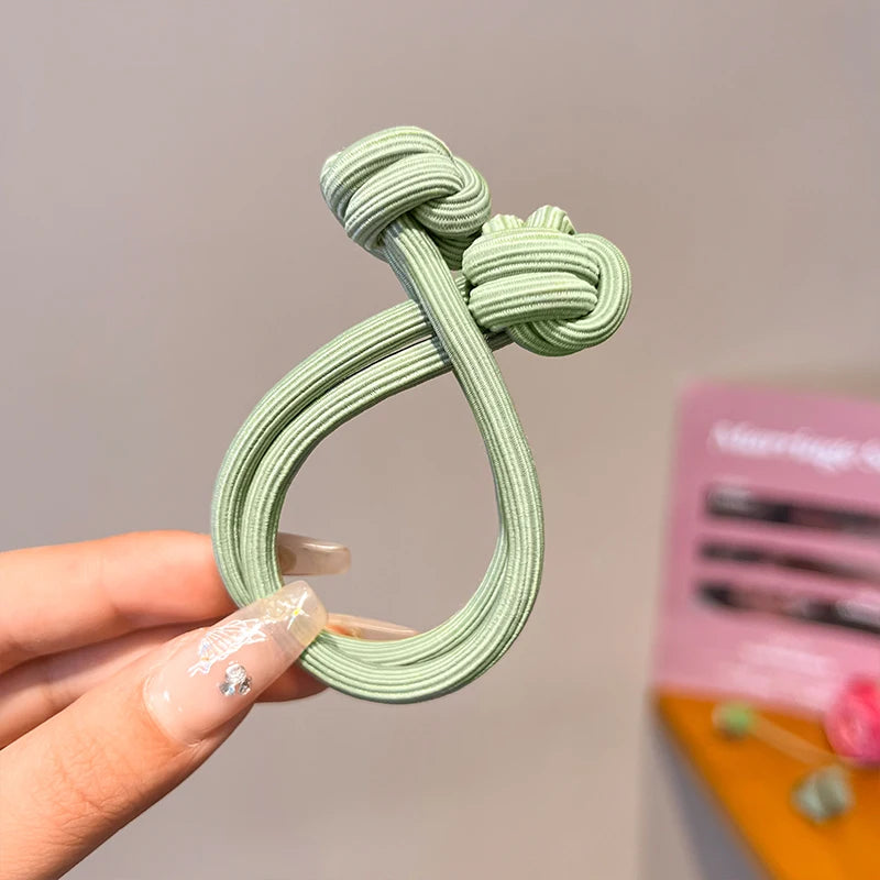 Attaches de Cheveux Elastiques Simples pour Femmes - Multicolors