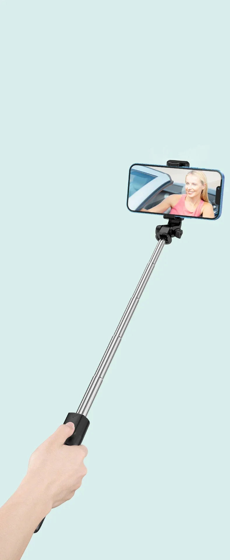 Trépied Selfie Stick Télescopique Bluetooth pour Smartphone – Support Portable Extensible jusqu’à 70 cm