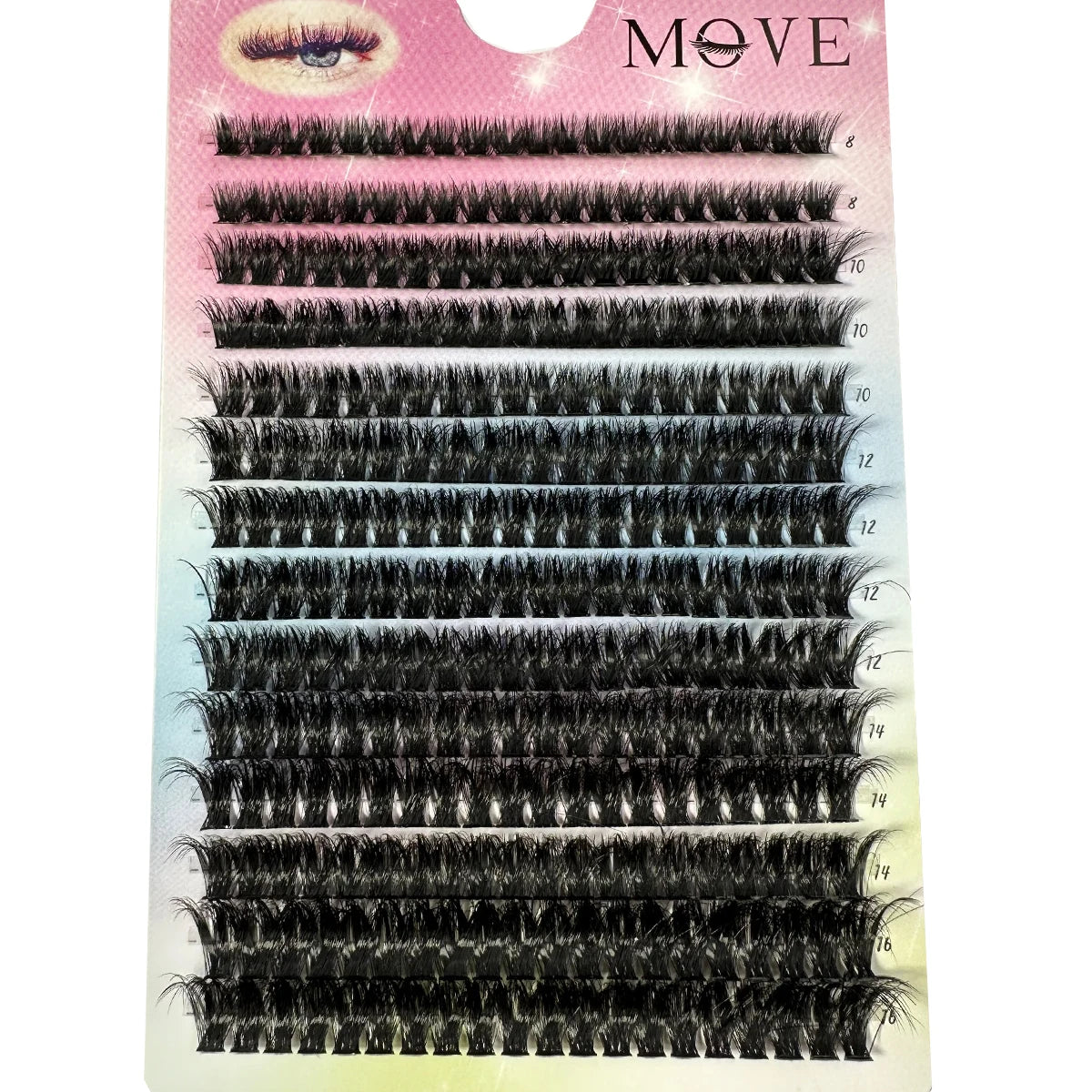 Kit d'Extension de Cils 5D, 3 Taille