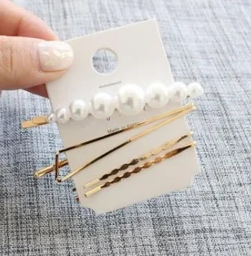 Korea Simple Metal Hair Clips for Women Geometric Rhombus Gold Silver Color Hairpins Hair Accessories Barrettes Clips