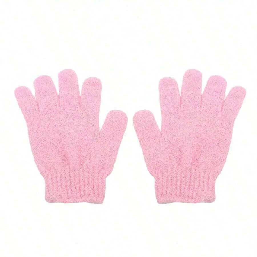 Gants de Douche Exfoliants Réversibles – Gommage Corporel et Nettoyage du Dos, Accessoire de Bain Pratique