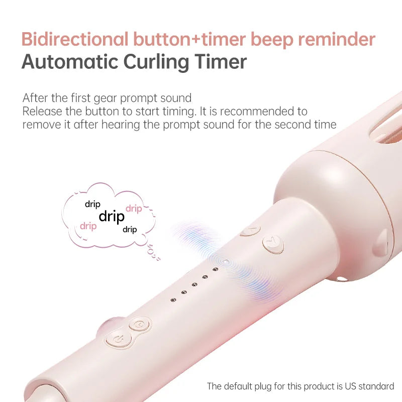 Fer à Friser Automatique en Céramique à ions Négatifs, Multiple Usage