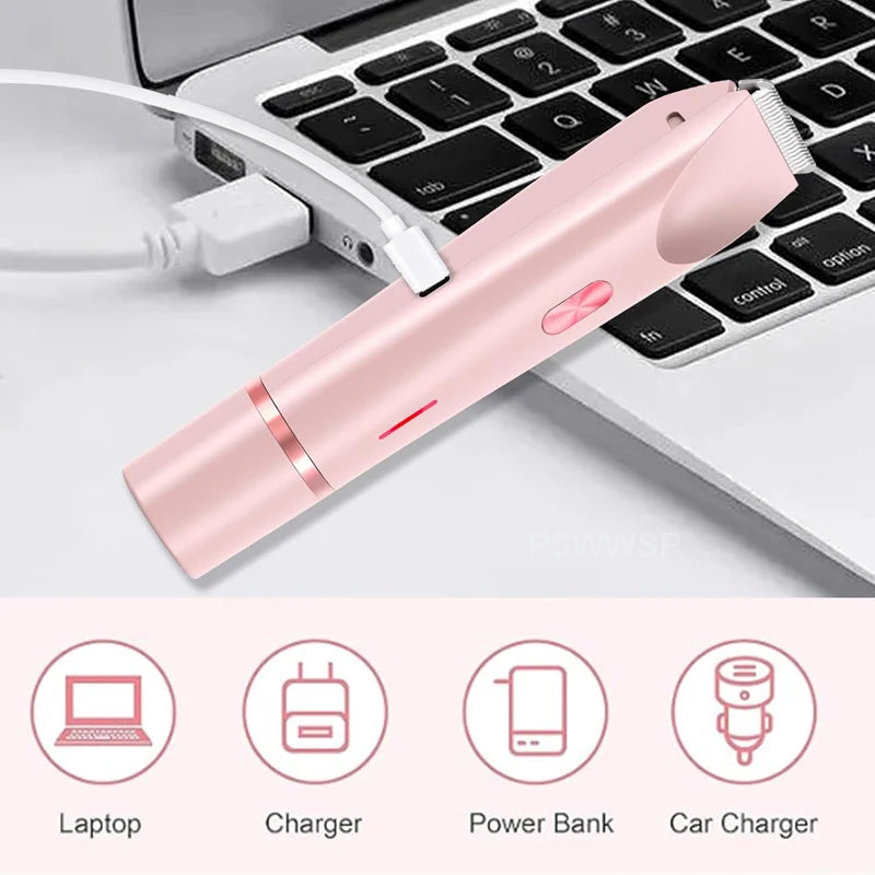 Épilateur et Rasoir Électrique Femme – Doux, Indolore & 2-en-1
