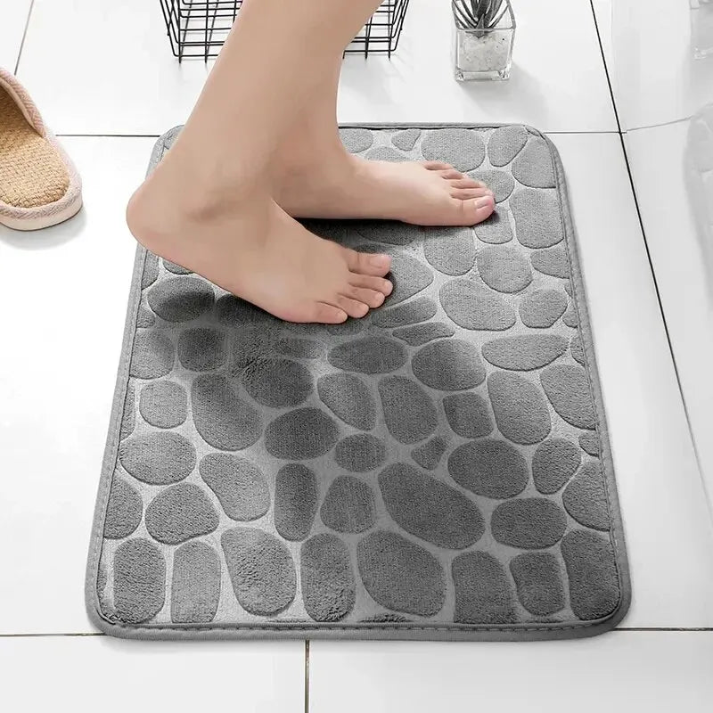 Tapis en Microfibre Gaufrée – Antidérapant pour Salle de Bain et Salon