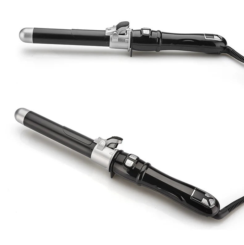 Bigoudi électrique automatique 1.1 pouces fer à friser rotatif avec affichage LED baguette à friser à chauffage rapide