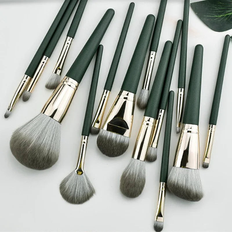 Kit de 14 Pinceaux De Maquillage pour Débutant et Professionnel