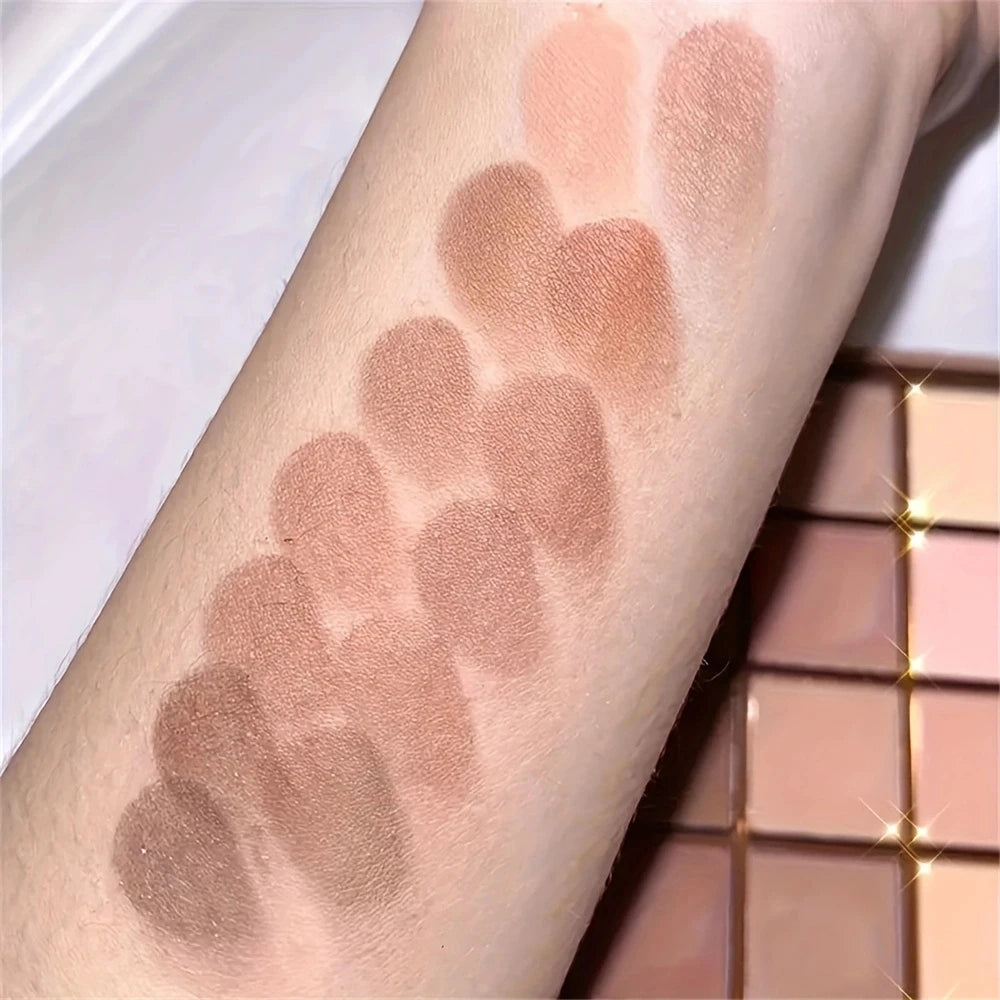 Palette de Fards à Paupières 25 Couleurs – Tons Café, Chocolat & Neutres Naturels