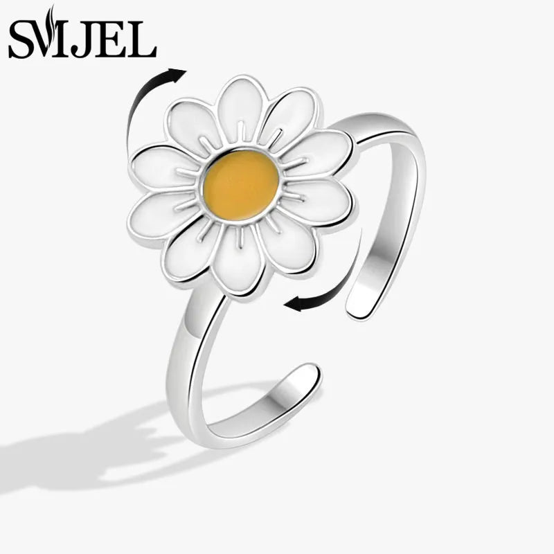 Bague Rotative Anti-Stress de Luxe –  Cristal, Tendance, Luxueux