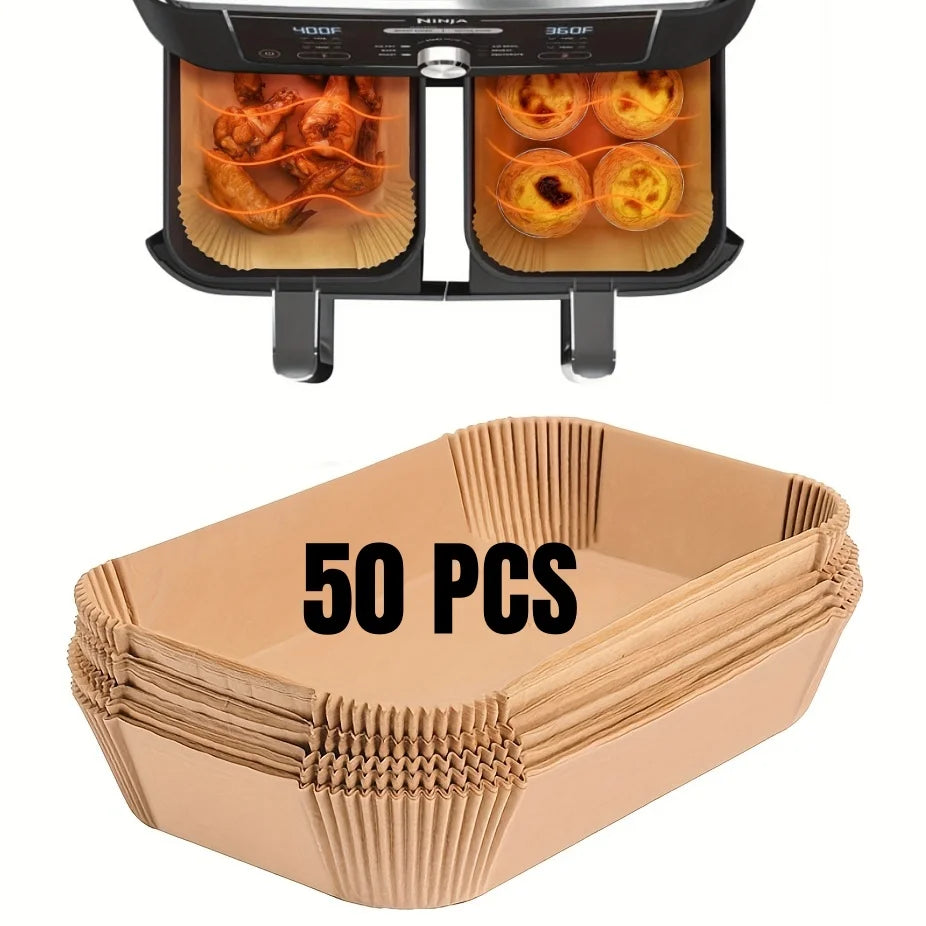 Papier de Cuisson pour Friteuse à Air – Jetable, Antiadhésif et Résistant à l’Huile