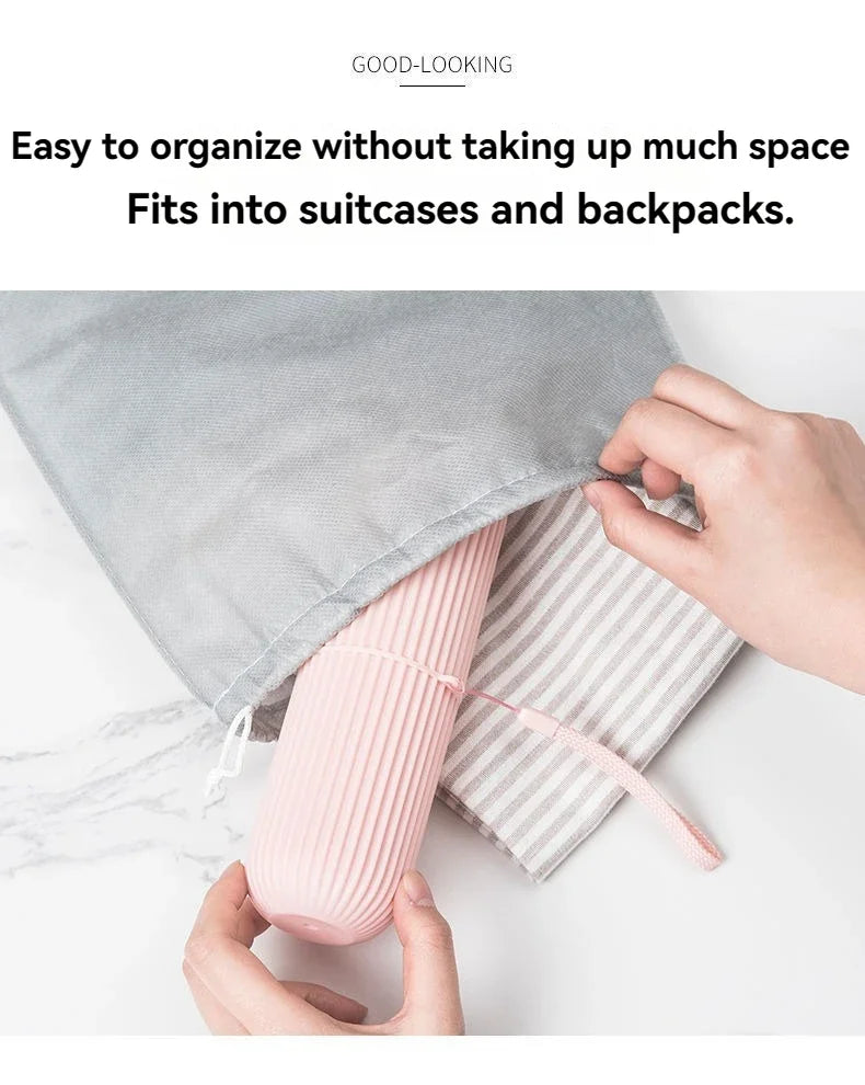 Boîte de Rangement Portable pour Brosse à Dents & Dentifrice