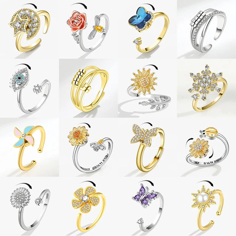 Bague Multichoix – Style Cocktails, Anti-Stress, Tendance et Parfait pour Offrir