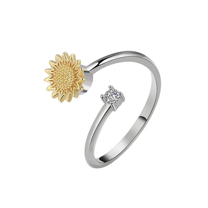 Bague Rotative Anti-Stress pour Femme, Multichoix, Bijoux Élégant