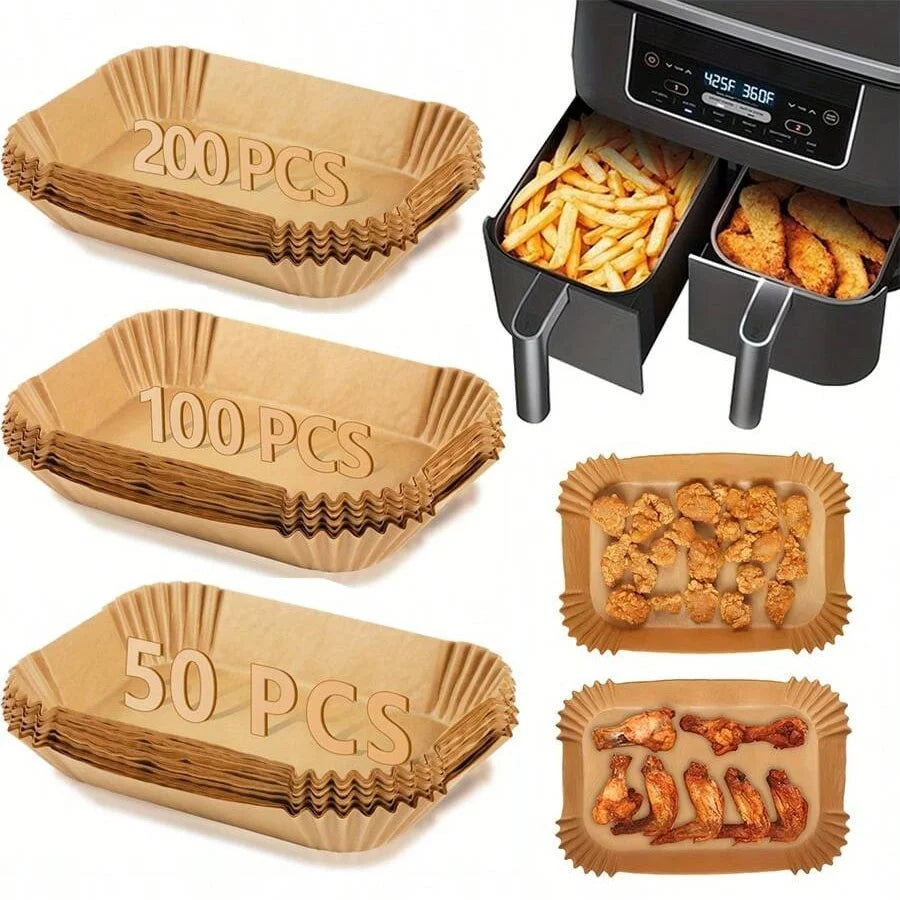 Papier de Cuisson pour Friteuse à Air – Jetable, Antiadhésif et Résistant à l’Huile