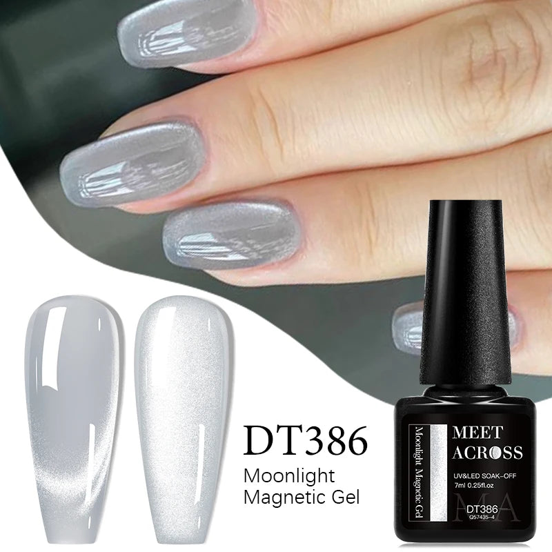 Vernis à Ongles Gel UV/LED à effet Magnétique, Effet Œil de Chat 7ml