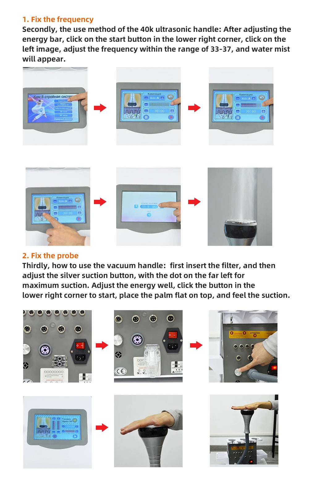 Machine à Cavitation Ultrasonique 40k, système sous vide 6 en 1, Amincissante, Lifting du visage, Réduction de la Cellulite