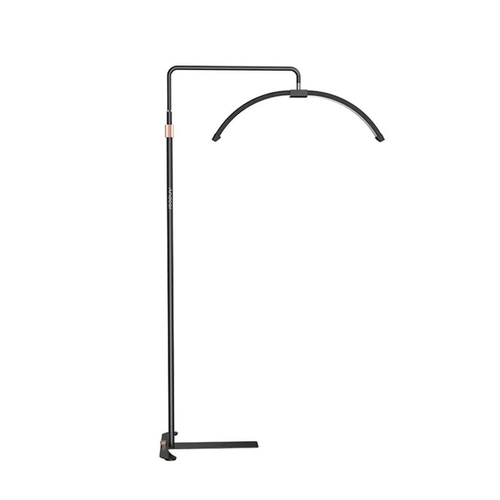 Lumière LED sur pied 20 W en forme de demi-lune, éclairage d'appoint réglable