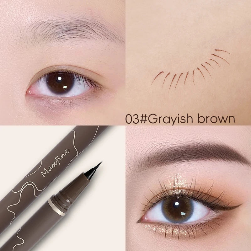 Stylo Eyeliner Imperméable – Pointe Très Fine, Séchage Rapide & Longue Tenue