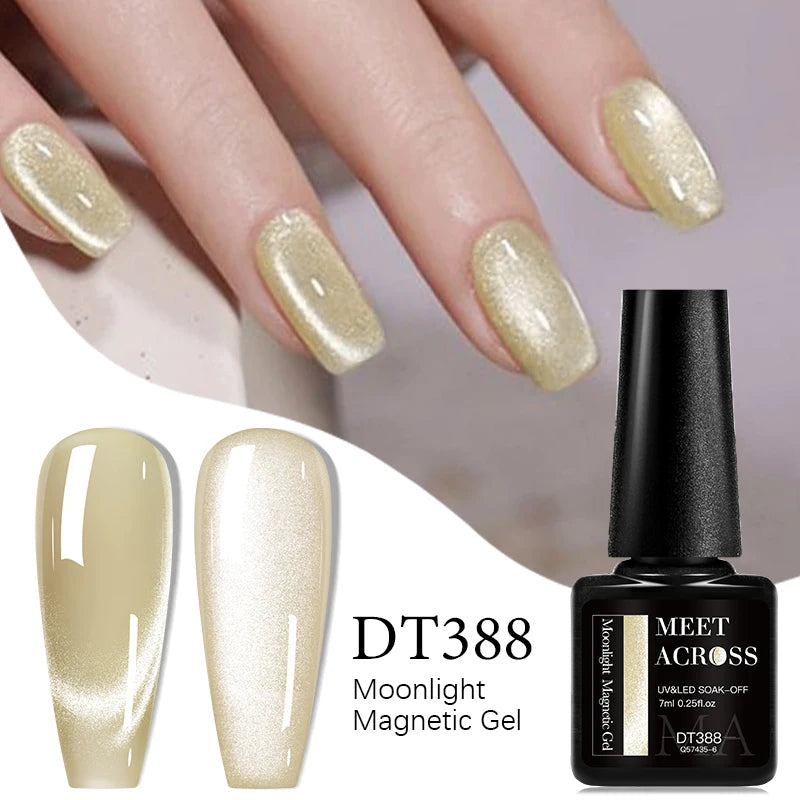 Vernis à Ongles Gel UV/LED à effet Magnétique, Effet Œil de Chat 7ml