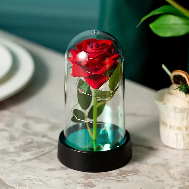 Rose Éternelle Lumineuse LED – Cadeau Romantique & Décoration Élégante