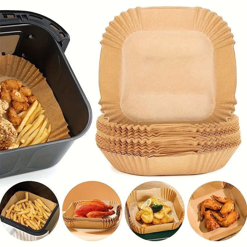Papier de Cuisson pour Friteuse à Air – Jetable, Antiadhésif et Résistant à l’Huile