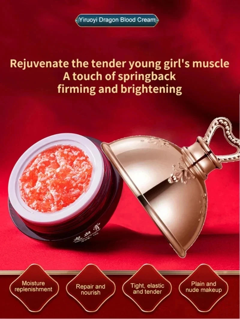 Crème Visage au Sang de Dragon – Rétinol, Placenta & Essence Éclaircissante