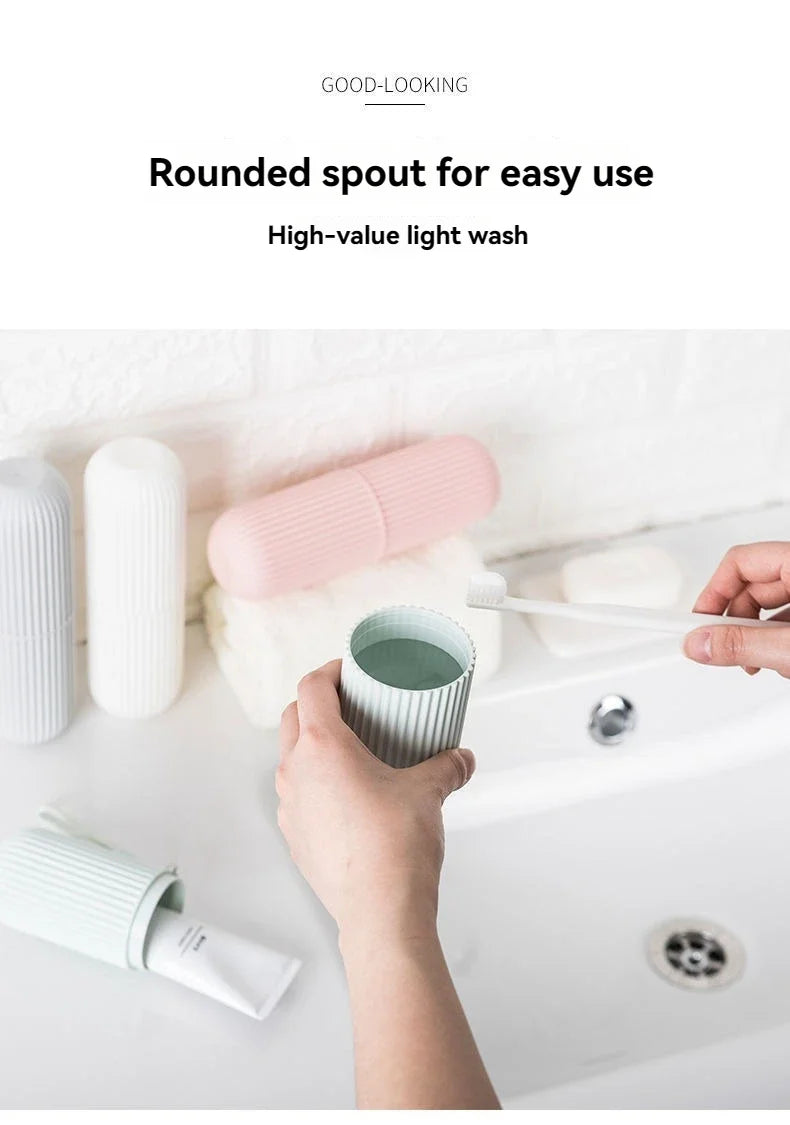 Boîte de Rangement Portable pour Brosse à Dents & Dentifrice
