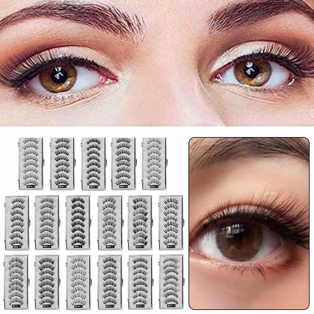 Kit de Cils Magnétiques Naturels 3D Réutilisables